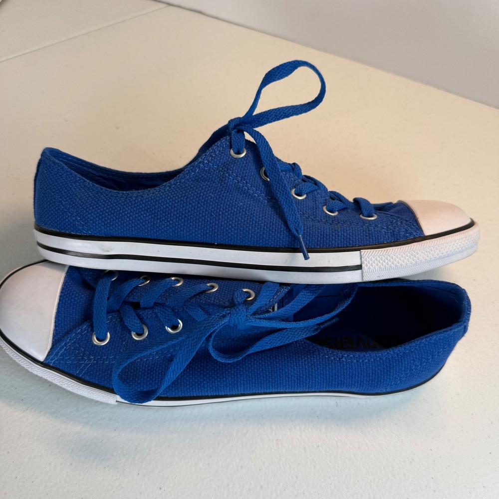 Converse Chuck Taylor All Star Dainty Ox Laser Blue Canvas Sneaker 10 - Picture 9 of 12
